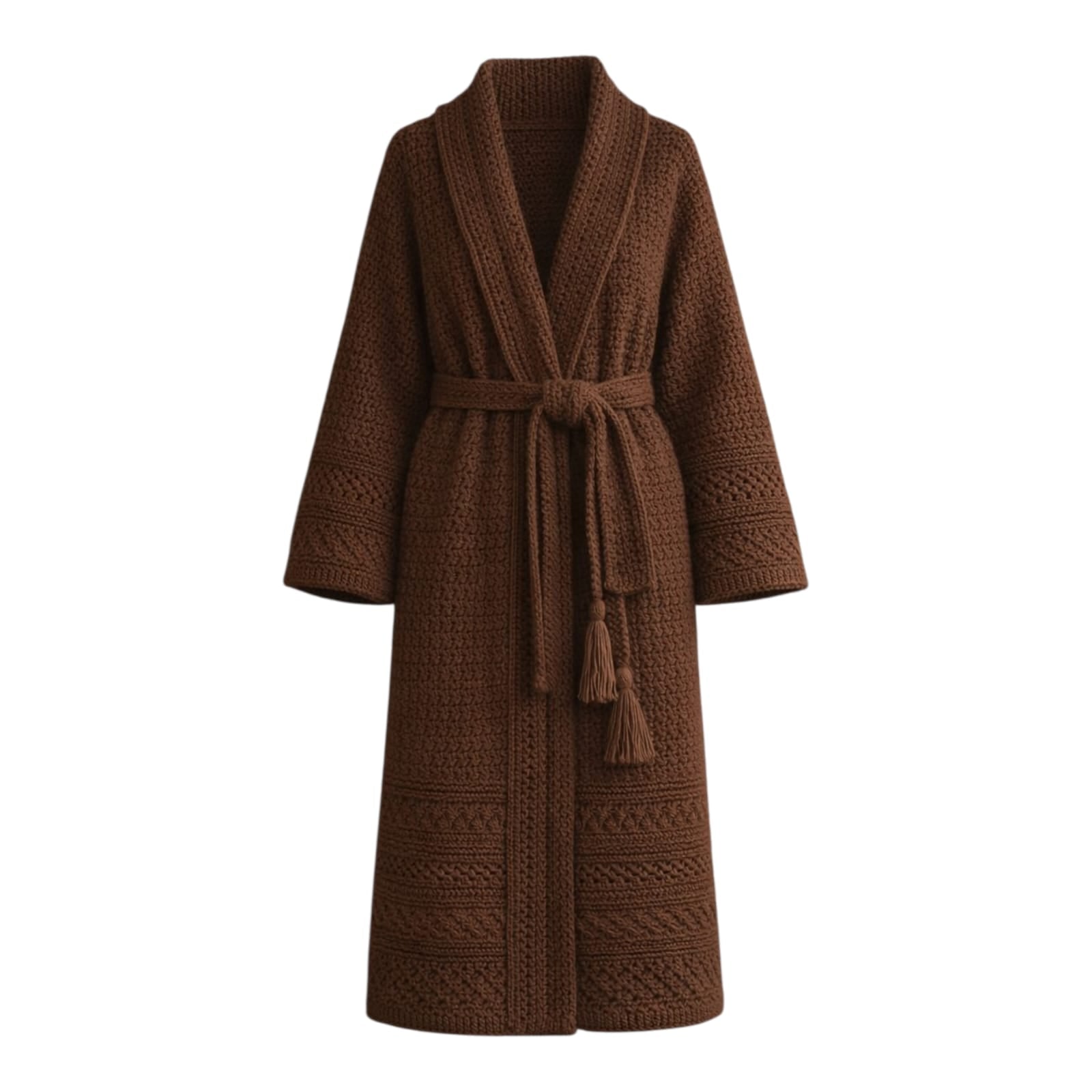 SAMAY Knit Coat (BROWN)