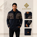 Andes Heritage Shawl Cardigan for Men – Midnight Navy