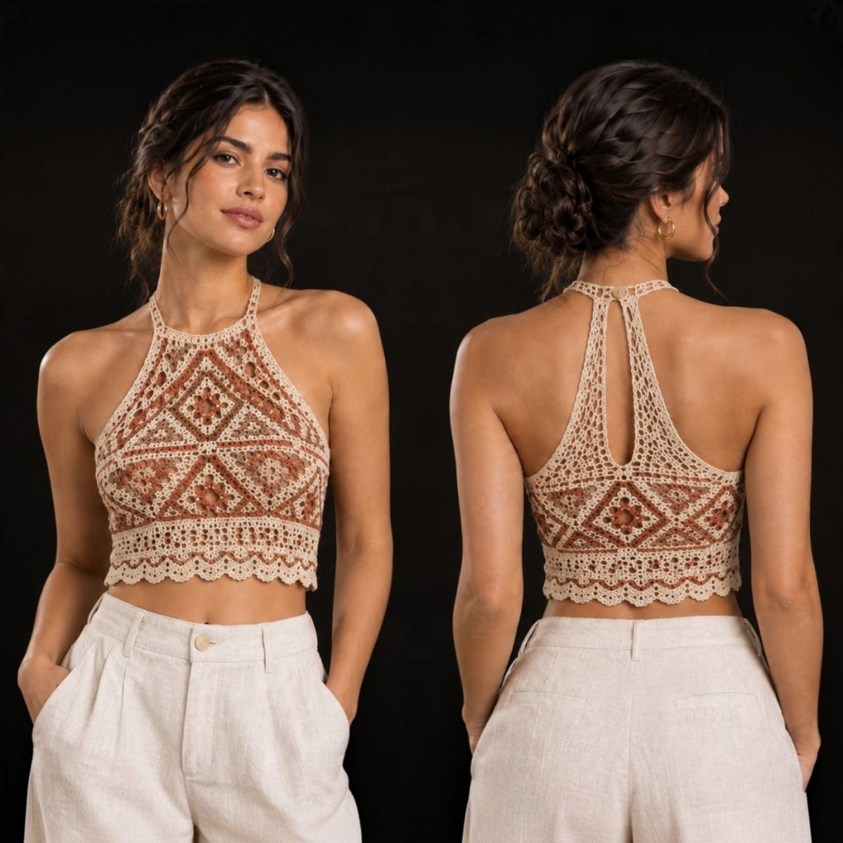 Bohemian Sunset Crochet Top