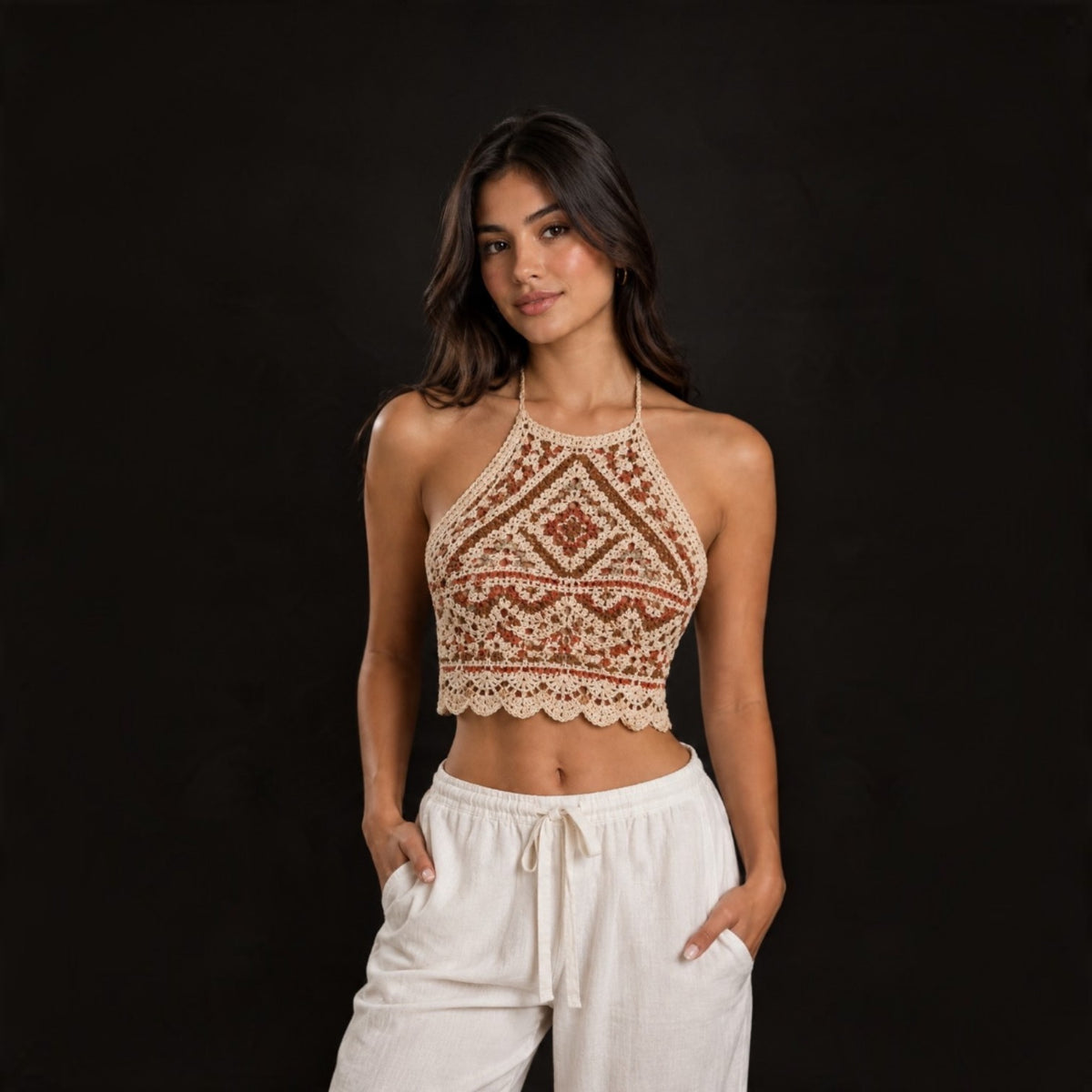 Bohemian Sunset Crochet Top