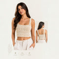 Andean Breeze Crochet Crop Top